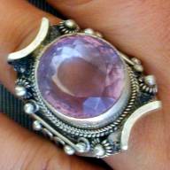 Amethyst Silver Ring